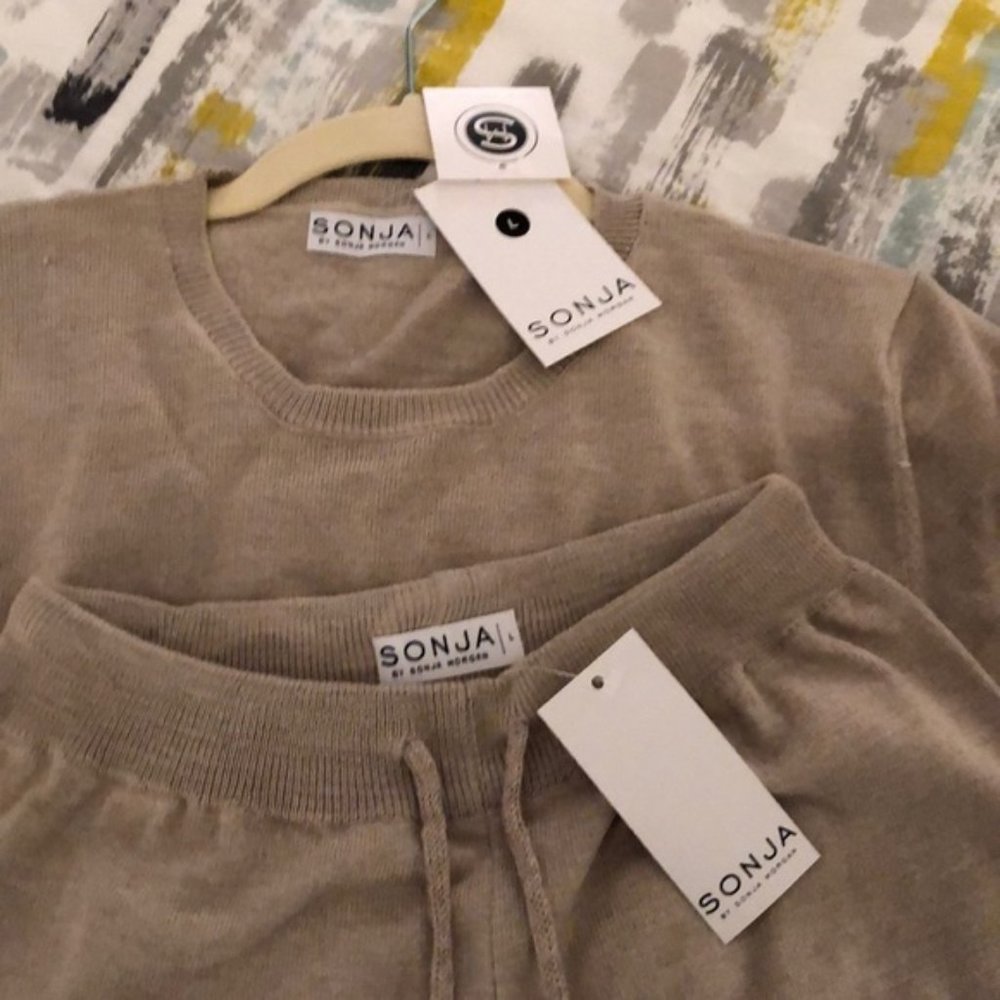 Sonja by Sonja Morgan Off Duty Knit Set Cashmere